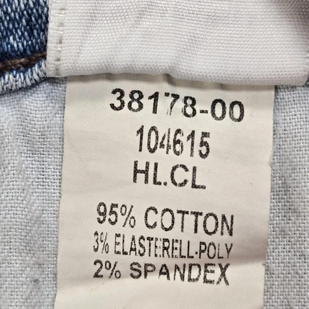 True Religion Jeans Mens 38x32 Blue Skinny Slim Distressed Light Wash Stretch
